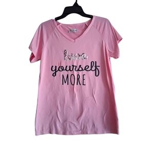 Joan Vass Light Pink Short Sleeve Tee